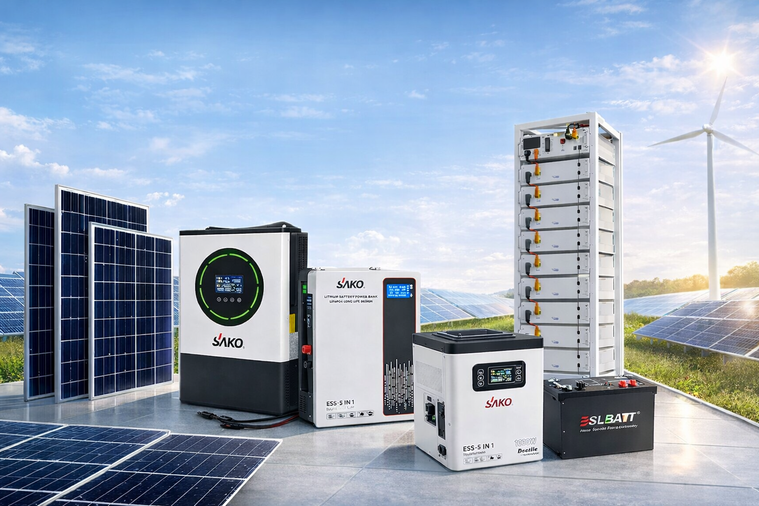 Sistema Solar Completo - Paneles, Inversores y Bater&iacute;as